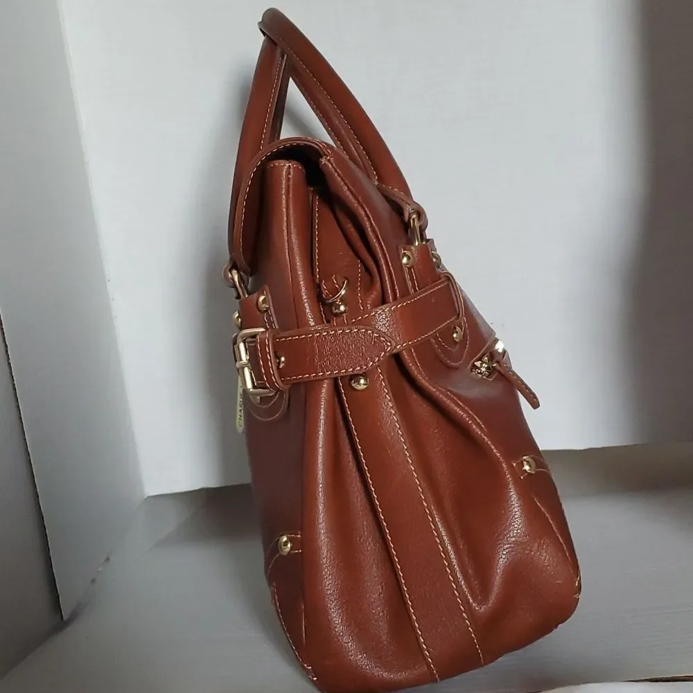 Charlie Lapson Top Handle Bag Satchel Shoulder Lucia Leather Women's Woman's